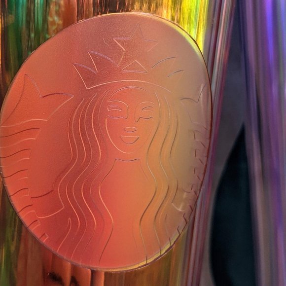 2 Starbucks Iridescent Diamond Tumbler Rose Clear - Picture 5 of 9